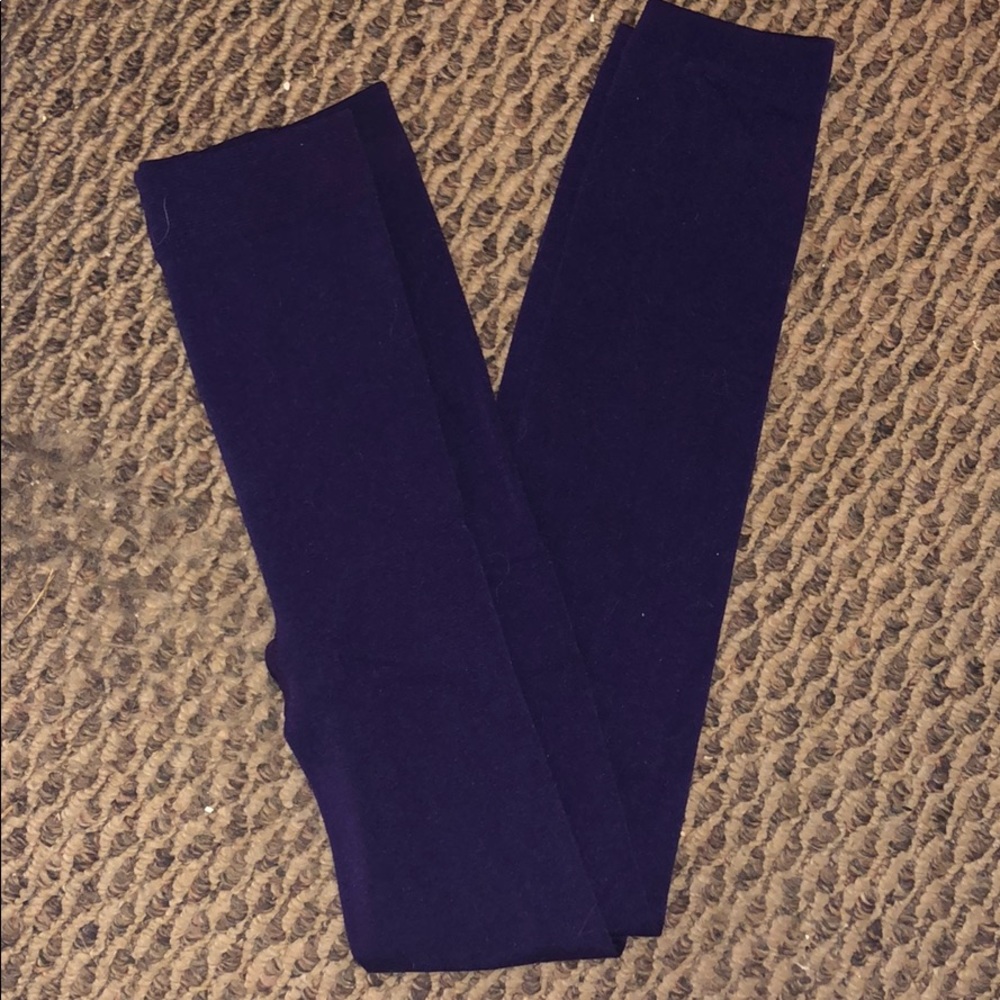 Purple thin thermal leggings
